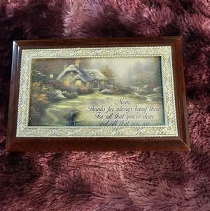 Bradford Exchange Thomas Kinkade Mom Jewelry Music Box